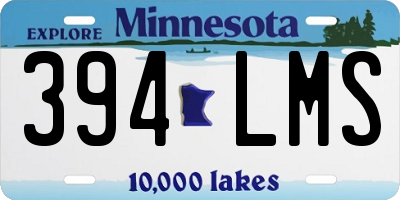 MN license plate 394LMS