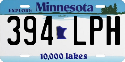 MN license plate 394LPH