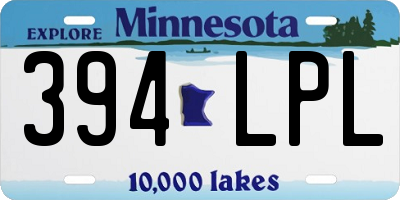 MN license plate 394LPL