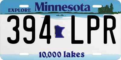 MN license plate 394LPR