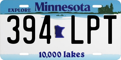 MN license plate 394LPT