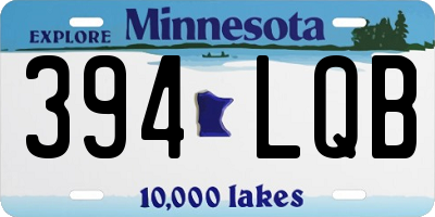 MN license plate 394LQB