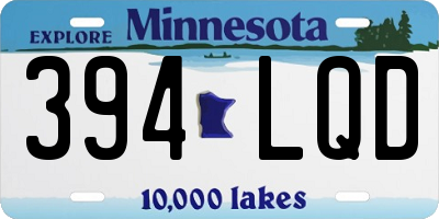 MN license plate 394LQD