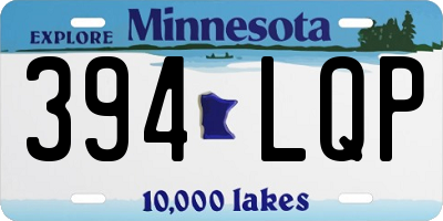 MN license plate 394LQP