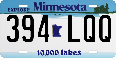 MN license plate 394LQQ