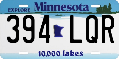 MN license plate 394LQR
