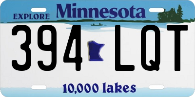 MN license plate 394LQT