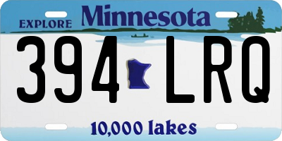 MN license plate 394LRQ