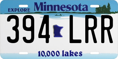 MN license plate 394LRR