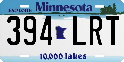 MN license plate 394LRT