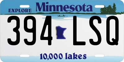 MN license plate 394LSQ