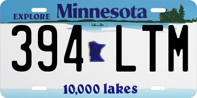 MN license plate 394LTM