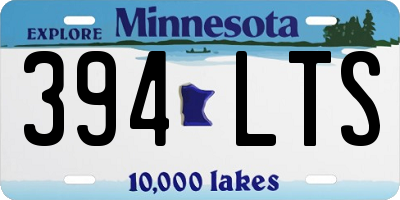 MN license plate 394LTS