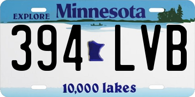 MN license plate 394LVB