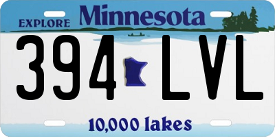 MN license plate 394LVL