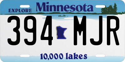 MN license plate 394MJR