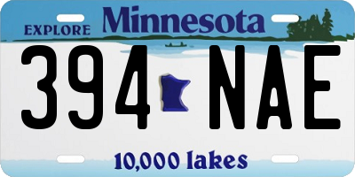 MN license plate 394NAE