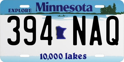 MN license plate 394NAQ