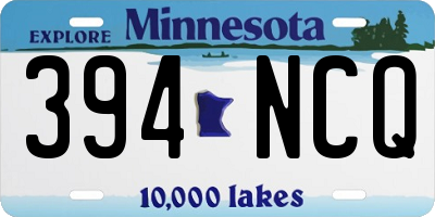 MN license plate 394NCQ