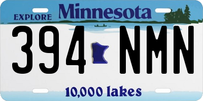 MN license plate 394NMN
