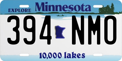 MN license plate 394NMO