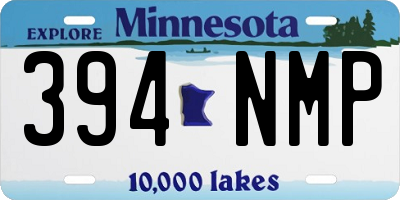 MN license plate 394NMP