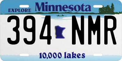 MN license plate 394NMR