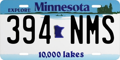 MN license plate 394NMS