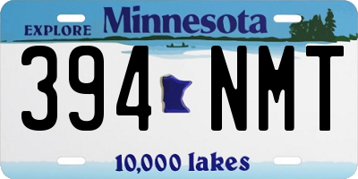 MN license plate 394NMT