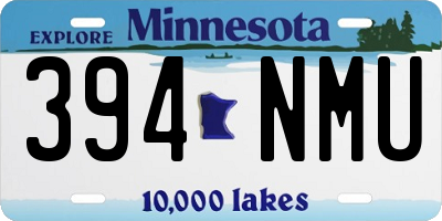 MN license plate 394NMU