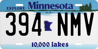 MN license plate 394NMV