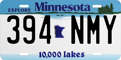 MN license plate 394NMY