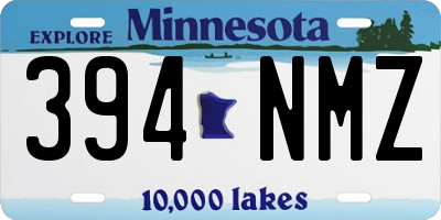 MN license plate 394NMZ