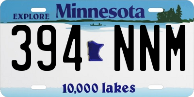 MN license plate 394NNM