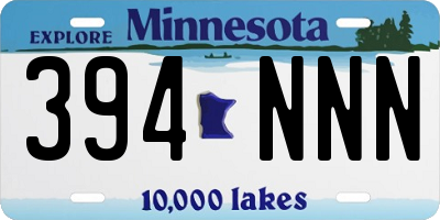 MN license plate 394NNN