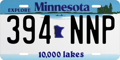 MN license plate 394NNP