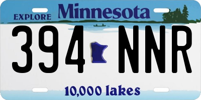 MN license plate 394NNR