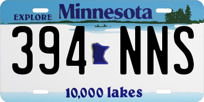 MN license plate 394NNS