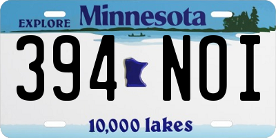 MN license plate 394NOI