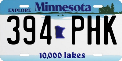 MN license plate 394PHK