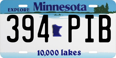 MN license plate 394PIB