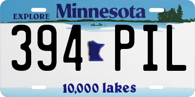 MN license plate 394PIL