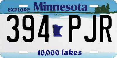 MN license plate 394PJR
