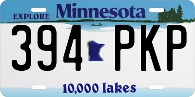 MN license plate 394PKP
