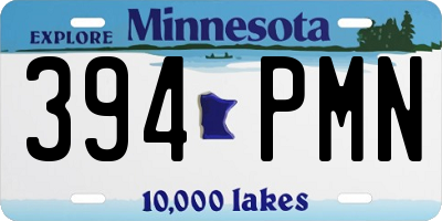 MN license plate 394PMN