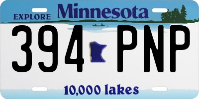 MN license plate 394PNP