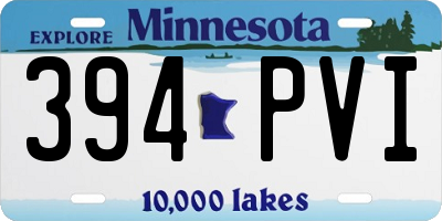 MN license plate 394PVI