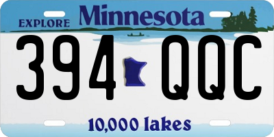 MN license plate 394QQC
