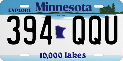 MN license plate 394QQU