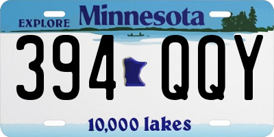 MN license plate 394QQY